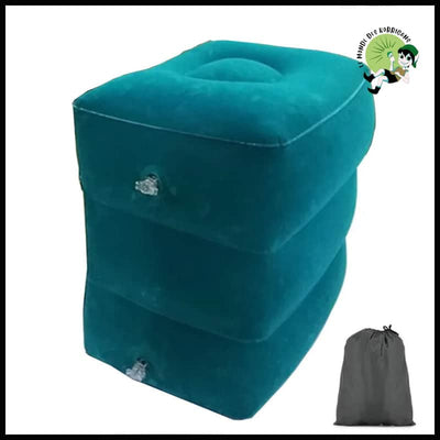 Oreiller de Voyage Gonflable pour Enfants en PVC - Bleu - Accessoires voyage durables