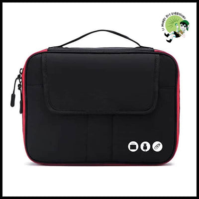 Organisateur Accessoires Électroniques Voyage - Noir - Sacs de voyage en matériaux durables