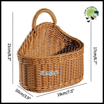 Panier de Rangement Tissé Mural - S6 - panier