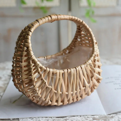 Panier en Osier Demi-lune - Unique - panier