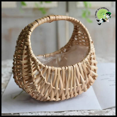 Panier en Osier Demi-lune - Unique - panier