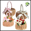 Panier Fleurs Tissé Rattan - panier