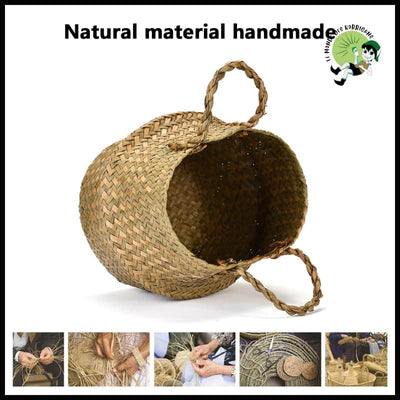 Panier Tressé Naturel Pliable - panier