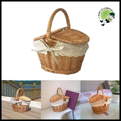 Panier Tressé Polyvalent et Élégant - panier