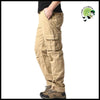 Pantalon Cargo Élastique Confortable Homme - Kaki / M 50-60kg - Pantalons résistants à l’eau et aux taches