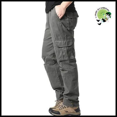 Pantalon Cargo Élastique Confortable Homme - Vert / M 50-60kg - Pantalons résistants à l’eau et aux taches