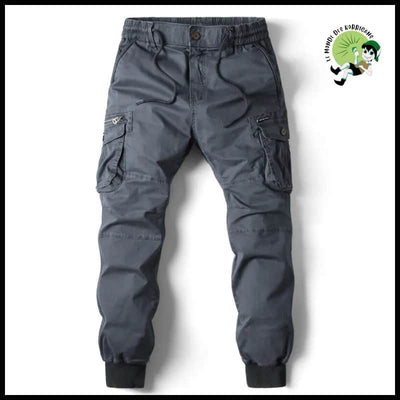 Pantalon Cargo Homme Streetwear - Bleu Gris / 29 - Pantalons résistants à l’eau et aux taches