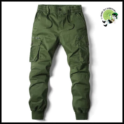 Pantalon Cargo Homme Streetwear - Olive Verte / 29 - Pantalons résistants à l’eau et aux taches