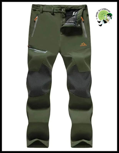 Pantalon de Randonnée Hivernal Imperméable - Armée Verte / CN M (30) - Pantalons résistants à l’eau et aux taches