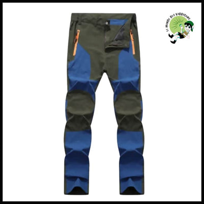 Pantalon Randonnée Été Homme - Bleu vert / Asian Taille L - Pantalons résistants à l’eau et aux taches