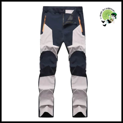 Pantalon Randonnée Été Homme - Kaki Marine / Asian Taille L - Pantalons résistants à l’eau et aux taches