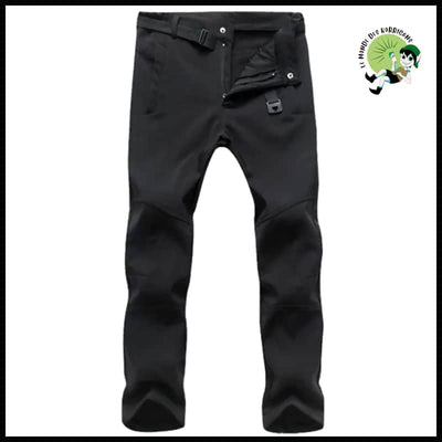 Pantalons Soft Shell Homme Chauds - Noir CW / M - résistants à l’eau et aux taches