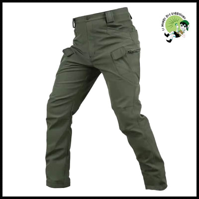 Pantalons Soft Shell Homme Chauds - Vert X7 / M - résistants à l’eau et aux taches