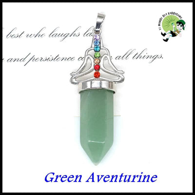 Pendentif en Pierres Naturelles pour Bijoux de Guérison - Aventurine Verte / 1 PCS - Pendules divinatoires