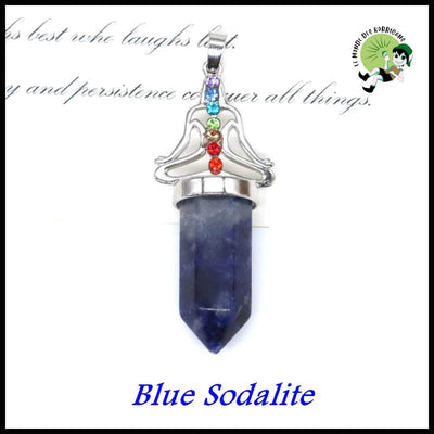 Pendentif en Pierres Naturelles pour Bijoux de Guérison - Bleu Sodalite / 1 PCS - Pendules divinatoires