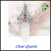 Pendentif en Pierres Naturelles pour Bijoux de Guérison - Quartz Clair / 1 PCS - Pendules divinatoires