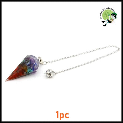 Pendentif Hexagonal à Pointe en Résine - 1-1pc / Entrepôt - Pendules divinatoires