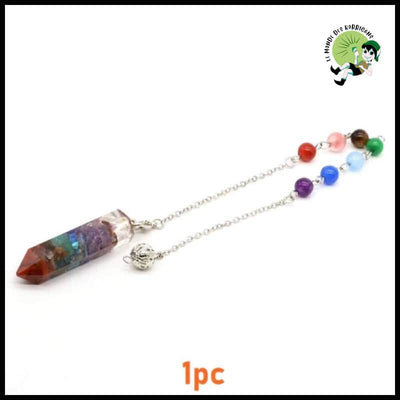 Pendentif Hexagonal à Pointe en Résine - 4-1pc / Entrepôt - Pendules divinatoires