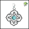 Pendentifs Chakra en alliage de zinc - Colliers avec pendentifs symboliques