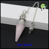 Pendule de guérison en cristal pour divination - Rose Quartz / 1 PC - Pendules divinatoires