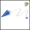 Pendule en Cristal de Quartz Rose - Lapis Lazuli - Pendules divinatoires