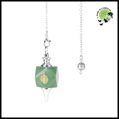 Pendule en Pierre Naturelle pour Divination et Guérison - Aventurine Verte - Pendules divinatoires