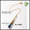 Pendule Fluorite Arc-en-ciel Naturel - Pendules divinatoires