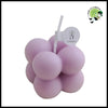 Petite Bougie Parfumée Mini Cube - Violet - Bougies rituelles à base de cire naturelle