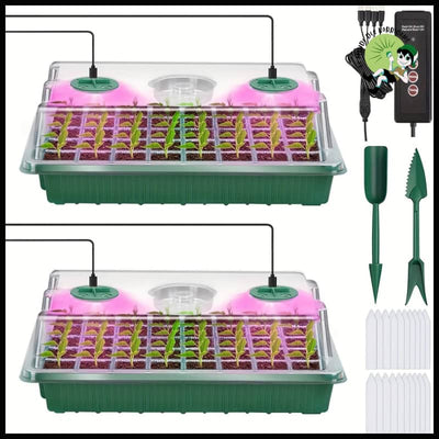 Plateau de démarrage graines avec éclairage - Vert - Kits culture champignons à domicile