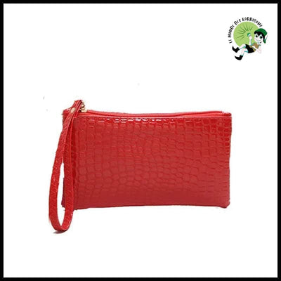 Pochette de maquillage zippée pour femmes - Rouge - Valises vintage avec des illustrations botaniques