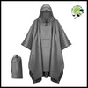 Poncho de pluie polyvalent portable - Gris - Imperméables et KWAY