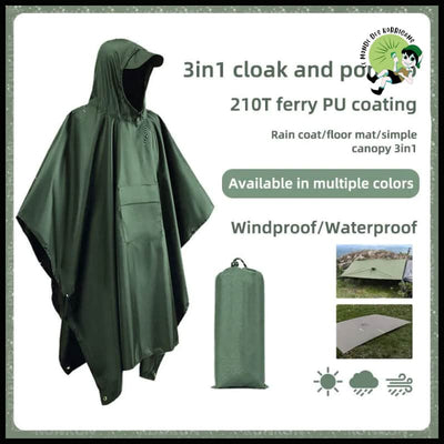 Poncho de pluie polyvalent portable - Imperméables et KWAY