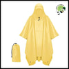 Poncho de pluie polyvalent portable - Jaune-PU - Imperméables et KWAY