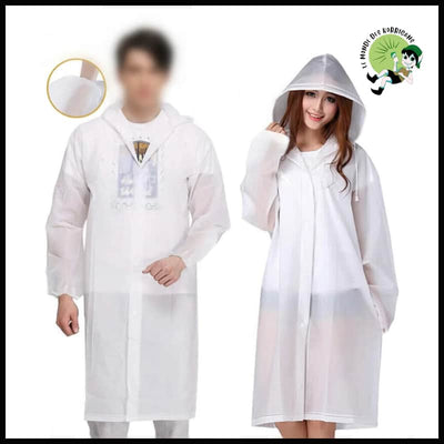 Ponchos Imperméables Réutilisables Adultes - Blanc - et KWAY