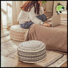 Pouf Marocain de Luxe en Coton - Coussins méditation avec motifs naturels