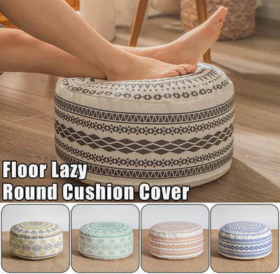 Pouf Marocain de Luxe en Coton - Coussins méditation avec motifs naturels