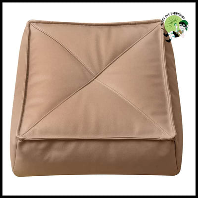 Pouf Ottoman Cuir Artificiel Japonais - 5 / 38 x38x14cm - Coussins de méditation avec motifs naturels