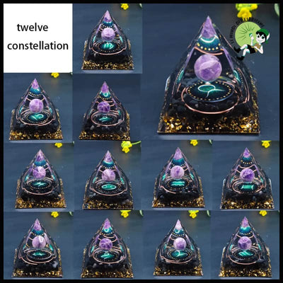 Pyramide Orgone des Douze Constellations - Kits d’initiation à la divination