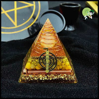 Pyramide Orgonite Protection Méditation - 2 / 8cm - Accessoires de méditation et prière