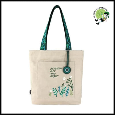 Sac à Bandoulière Floral Élégant - Sacs en toile organique avec des motifs de la nature