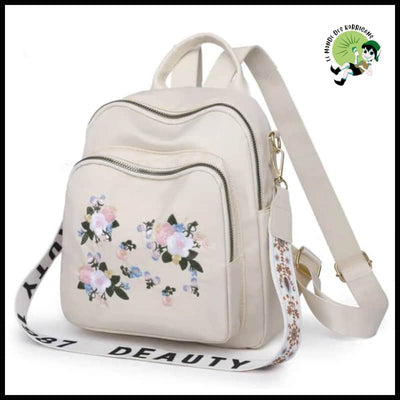 Sac à Dos Femme Floral - dos avec motifs floraux et naturels