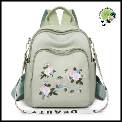 Sac à Dos Femme Floral - dos avec motifs floraux et naturels