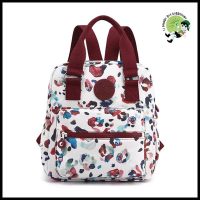 Sac à dos floral féminin - 9 / 27cm x 22cm 12cm - avec motifs floraux et naturels