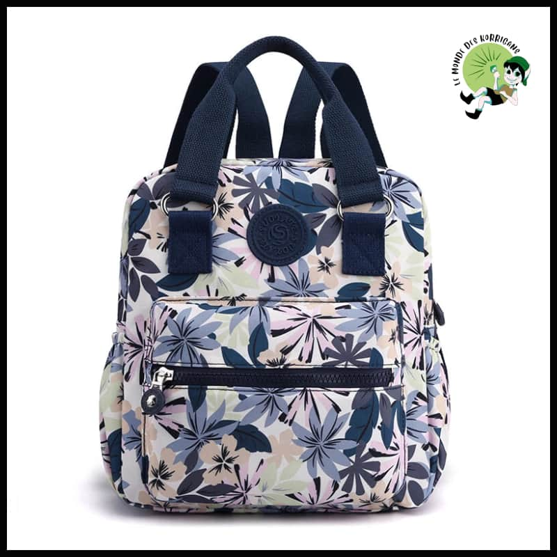 Sac à dos floral féminin - avec motifs floraux et naturels