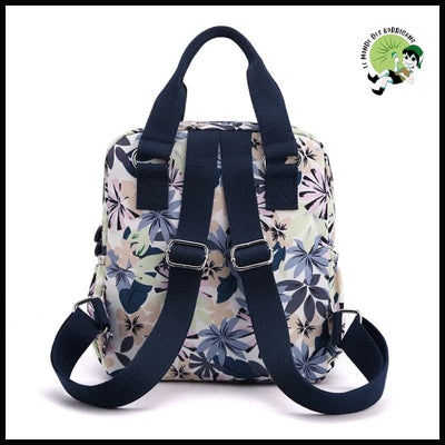 Sac à dos floral féminin - avec motifs floraux et naturels