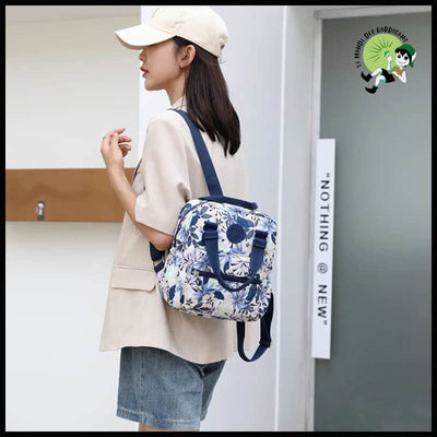 Sac à dos floral féminin - avec motifs floraux et naturels