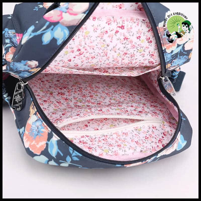 Sac à dos floral pour femmes - avec motifs floraux et naturels