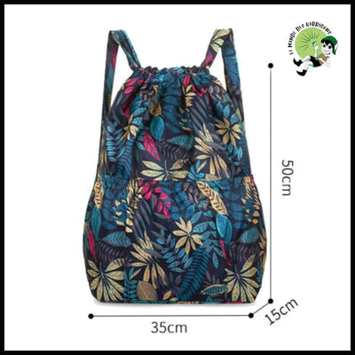 Sac à Dos pour Femmes Grande Capacité Léger - dos avec motifs floraux et naturels