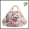 Sac Bandoulière Femme en Nylon Imprimé Fleurs - 2 - Valises vintage avec des illustrations botaniques