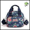 Sac Bandoulière Femme en Nylon Imprimé Fleurs - 5 - Valises vintage avec des illustrations botaniques